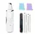 Purificador elétrico da pele peeling removedor de cravo limpeza profunda do rosto levantamento íon acne poros limpador facial espátula pá limpador - loja online