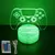 Neon gamer 3d lâmpada led night light configuração de jogos rgb lâmpadas inf - comprar online