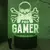 Neon gamer 3d lâmpada led night light configuração de jogos rgb lâmpadas inf - loja online