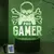Neon gamer 3d lâmpada led night light configuração de jogos rgb lâmpadas inf na internet
