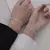 2 pçs moda simples pulseira de aço inoxidável conjunto para casal unisex mulheres homens amante cristal coração prateado corrente pulseiras jóias - Lux
