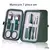 conjuntos de manicure portátil kits de pedicure preto brilhante, conjunto cortador de unhas e ferramentas de cuidados pessoais com tesoura de sobrancelha. - loja online