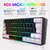 Novo 61 teclas com fio branco preto teclado rgb gaming mouse kit de escritório backlight teclado e mouse combos para pubg gamer - loja online