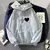 Hoodies casuais femininos outono inverno novo tricolor colorblock carta impressão em torno do pescoço manga longa feminino pulôver camisola - comprar online