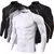 Camiseta esportiva masculina de secagem rápida, musculação, corrida, manga lo - loja online