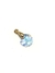 Concha de mar de cristal con base en Chapa de oro 14k