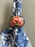 Kit Porta Guardanapo - Azul Marinho e Flor (2 unidades)