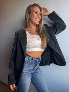 Blazer Oversize Lurex - comprar online