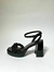 SANDALIA MEIA PATA VERNIZ GLOSSY PRETO