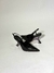 Scarpin SlingBack Preto Salto Taça Cromado - comprar online