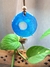 Colar Azul com Pedra Redondo