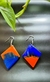 Brinco Vermelho e Azul - Losango