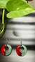 Brinco Vermelho e Verde
