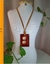 Colar Vermelho com Pedras - comprar online