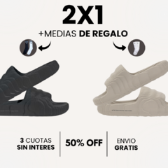 Oferta BLACK FRIDAY 2x1 - 2 pares de Ojotas Adilette + Medias de REGALO