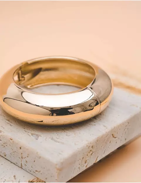 Bracelete Ouro Liso Lara - comprar online