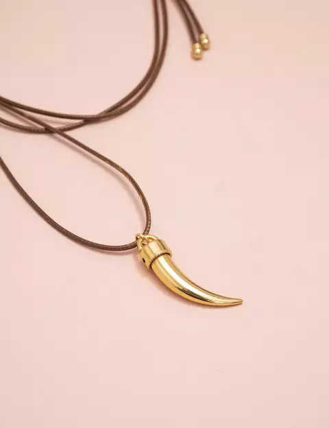 Colar Dente Ouro - comprar online