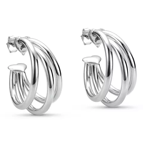 Argola Tubo Ródio Lilly