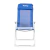 Reposera Plegable Kanji de Aluminio 4 Posiciones con Almohadilla Azul
