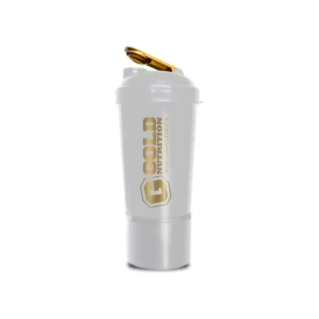 Vaso Shaker 2 En 1 X 600ml Color Blanco- Gold Nutrition