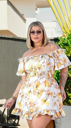 Macaquinho Vestido Estampado - comprar online