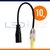 1Cabo Conector P Fita Led Cob C Plug P4 2 Vias Monocor 10mm na internet