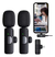 Microfone De Lapela Sem Fio Duplo 2,4ghz Android E iPhone - comprar online