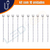 10 Cabos Rabicho Ledgo Para Fita Led Cob Ip20 2 Vias 8mm na internet