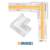 Kit 10 Conector L Emenda Fita Led Cob 2 Vias Monocor 10mm