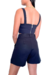 CONJUNTO CASUAL CROPPED PRETO + SHORT LINHO PRETO - G - comprar online