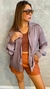 CAMISA SANTORINI SEDA GRAFITE - comprar online
