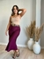 SAIA MIDI CETIM CLOE CHERRY - comprar online