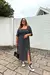 VESTIDO MIDI COM LASTEX BARBARA POÁ PRETO na internet