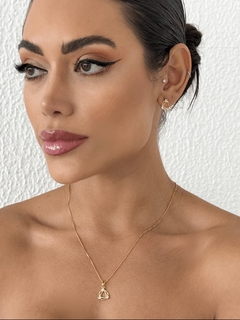 Conjunto Colar Vazado com Zircônia - comprar online