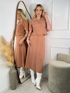 Conjunto Saia e Blusa em Tricot - comprar online