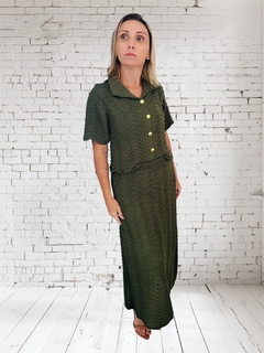 Conjunto Saia e Blusa em Tricot - grazzicorreacessorios