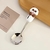 Imagem do COLHER SOBREMESA INOX INFANTIL CABO SILICONE PANDA
