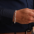 Pulsera Figaro 4mm Acero Blanco - comprar online
