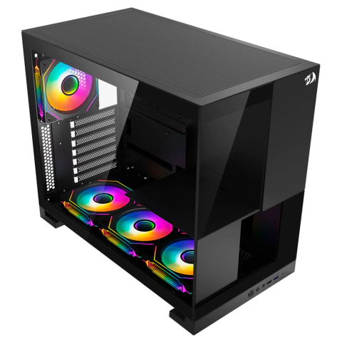 Gabinete Gamer Redragon CA-612B Eternal sem Fan Preto