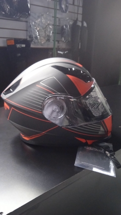 CASCO ABATIBLE R7 RACING EXPERT DOBLE MICA DOT M NGO/NJA/MATE
