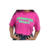 Cropped Oversized Parahyba Republic - Rosa e Verde - comprar online