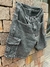 Bermuda negra con costuras blancas "Crisfer" - comprar online