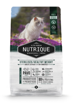 Nutrique Young Adult Cat Sterilised / Healthy Weight x 7.5Kg