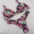 Bikini Kiero - negra con hojas