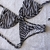 Bikini cebra con less regulable - comprar online