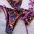 Bikini flores y tiras rosas - comprar online
