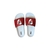 Ojotas River Plate Roja Base blancaEscudo Bandera - comprar online