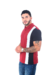 Polo Combinada Vinotinto Blanco Negro Ref 058B - comprar online