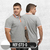 Polo Combinada Jaspe Blanco Ref 073D
