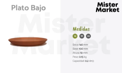 Terracota Plato Bajo Barro Blum - comprar online